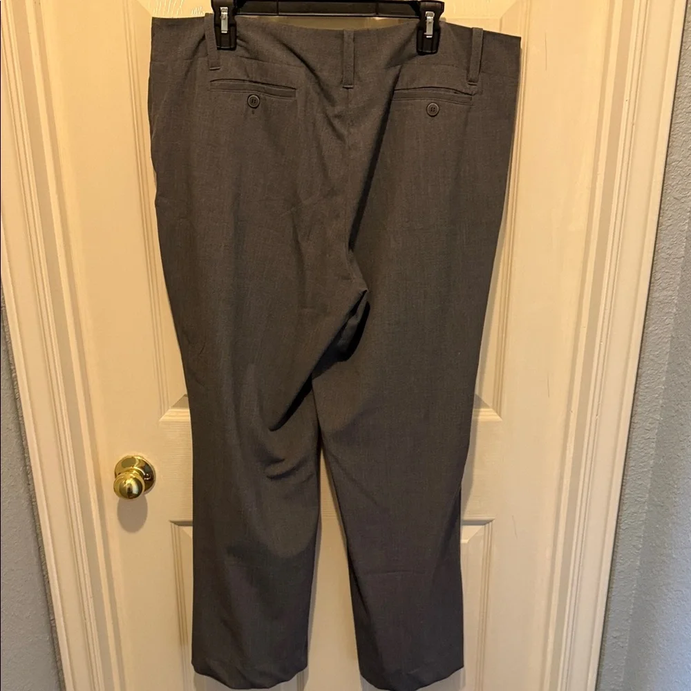 New York & Company Women's Gray Straight-Leg Dress Pants size 16 Tall - Picture 3 of 6